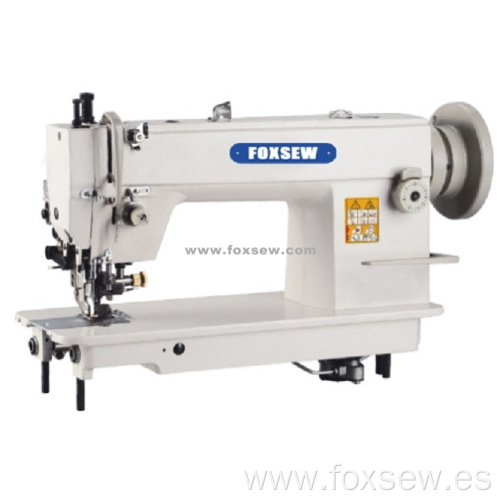 Máquina de coser de punto de cadeneta para trabajo pesado de alimentación superior e inferior con cortador lateral